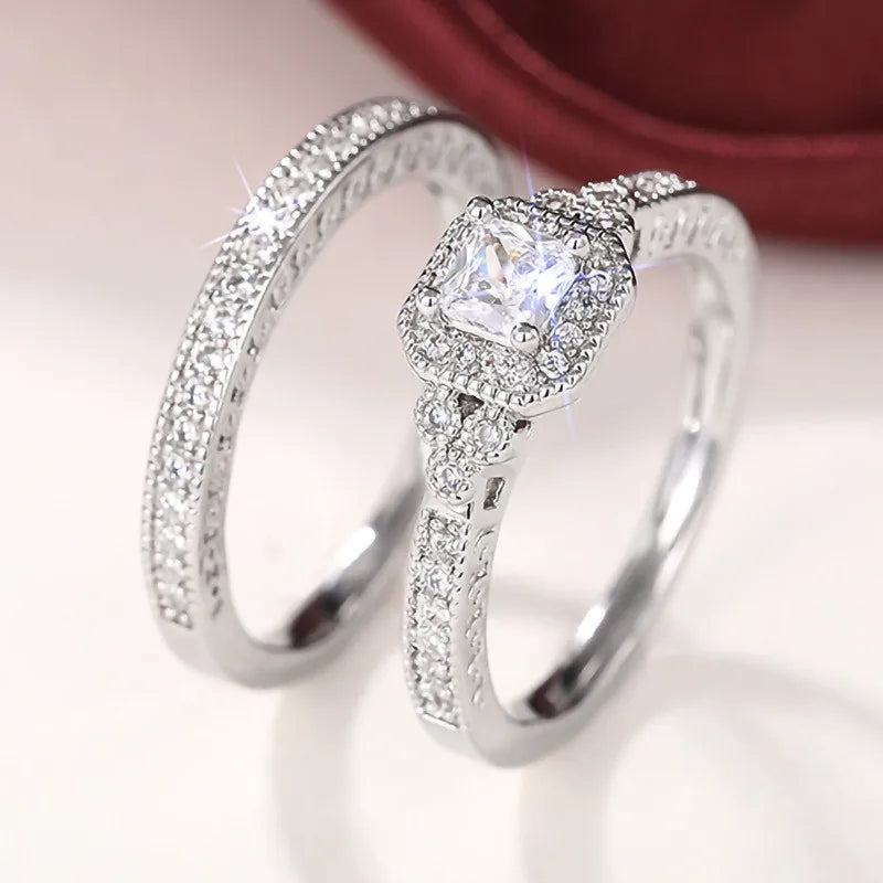 💍 Glamora World – 925 Sterling Silver Zircon Ring