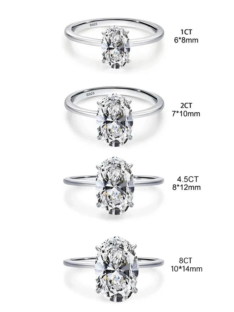 925 Sterling Silver & Golden Zircon Engagement Ring – Glamora World - Glamora World