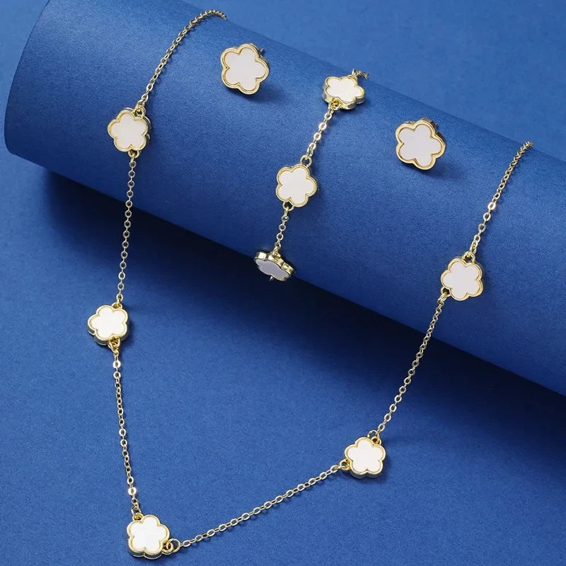 Lucky Clover Jewelry Set (3 Pieces)