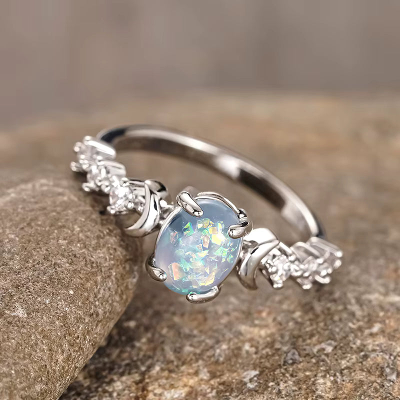 Celestial Opal Moon Ring™