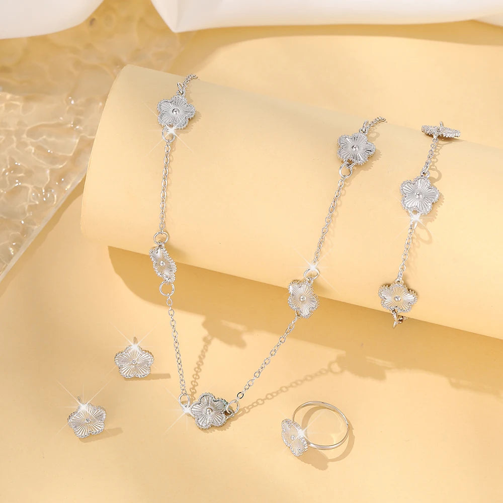 Lucky Clover Jewelry Set (3 Pieces)