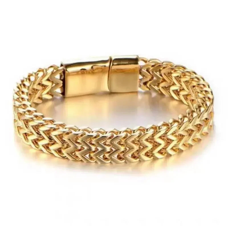 Men’s Stainless Steel Chain Bracelet – Hip Hop Punk Style | 19cm / 21cm / 23cm