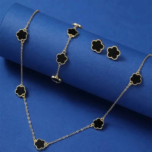Lucky Clover Jewelry Set (3 Pieces)