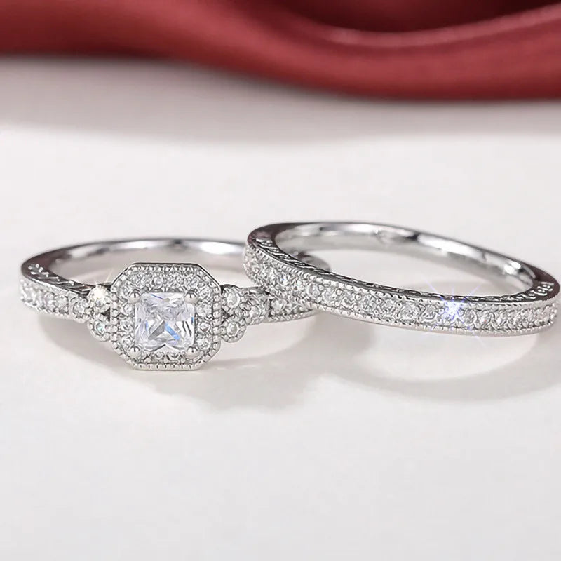 💍 Glamora World – 925 Sterling Silver Zircon Ring