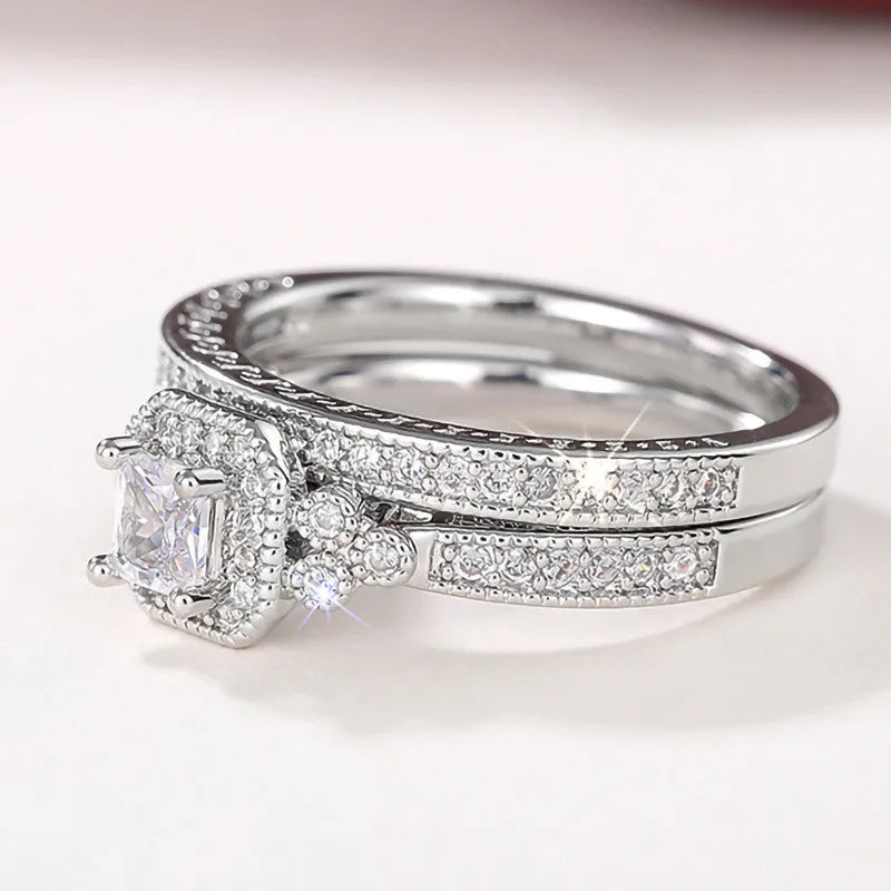 💍 Glamora World – 925 Sterling Silver Zircon Ring