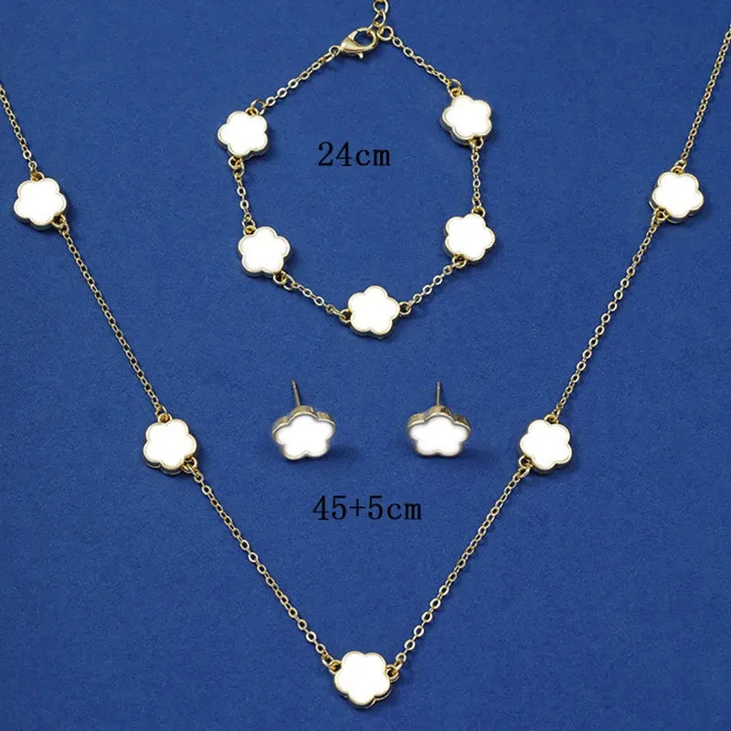 Lucky Clover Jewelry Set (3 Pieces)