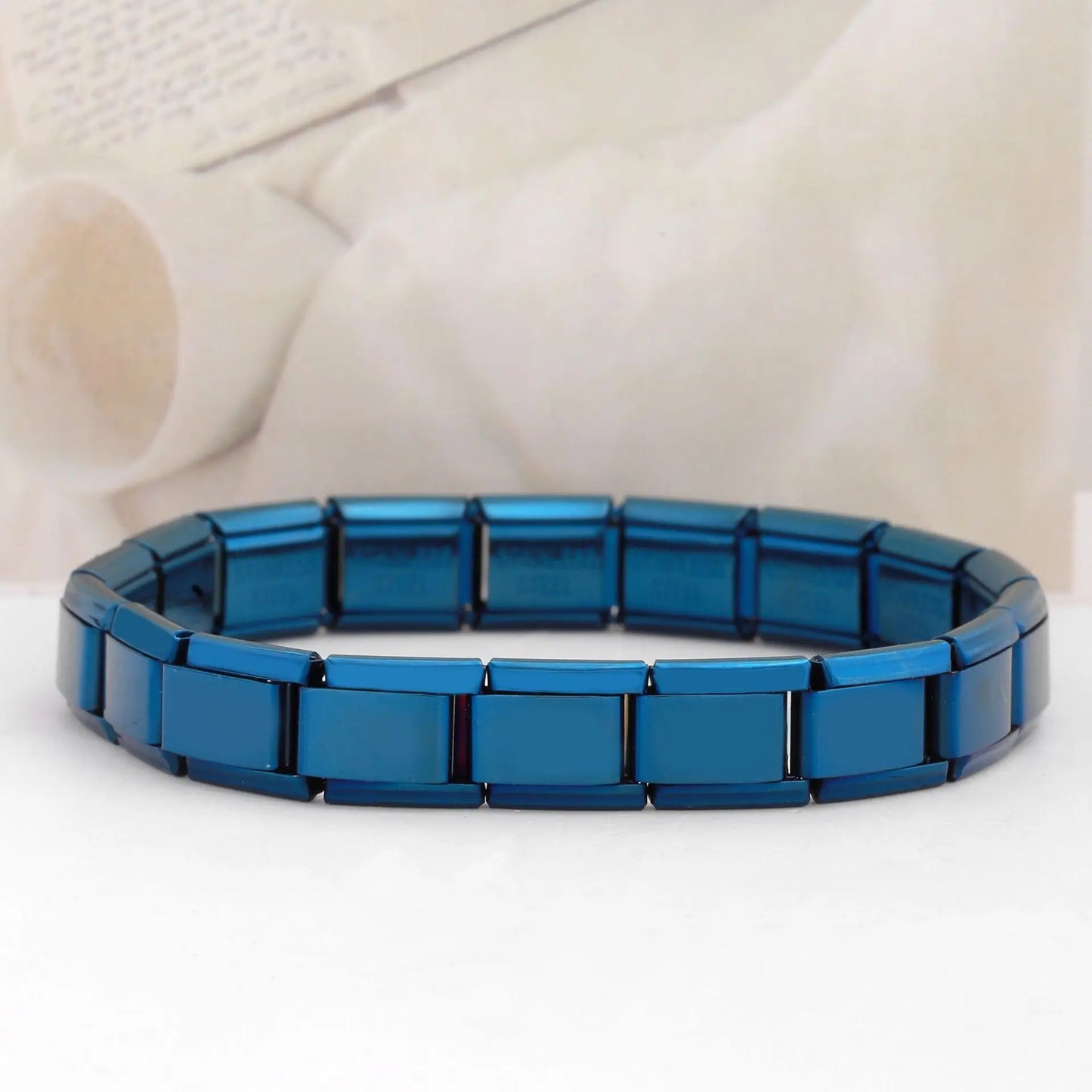 Unisex Stainless Steel Square Bracelet – Italy Trendy Design