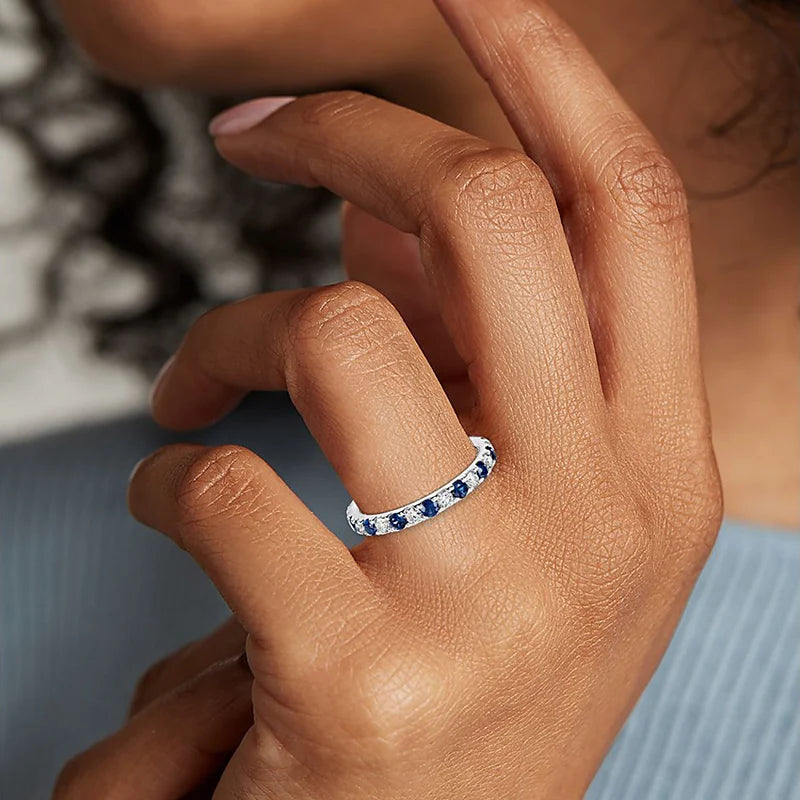 Blue Zirconia Women’s Ring – Glamora World
