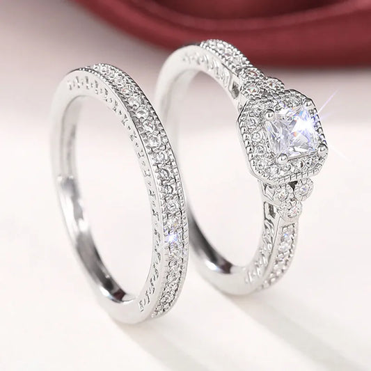 💍 Glamora World – 925 Sterling Silver Zircon Ring