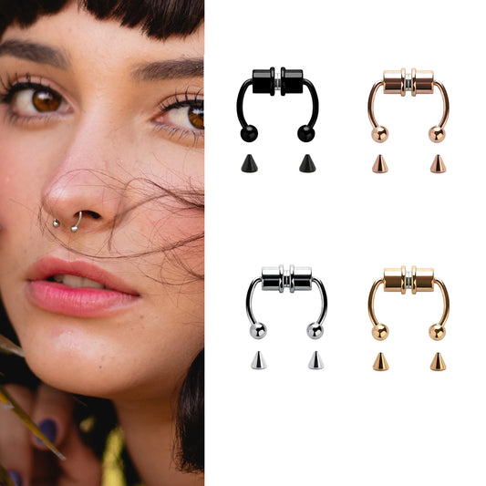 Trendy Magnetic Nose Rings – No Piercing Needed