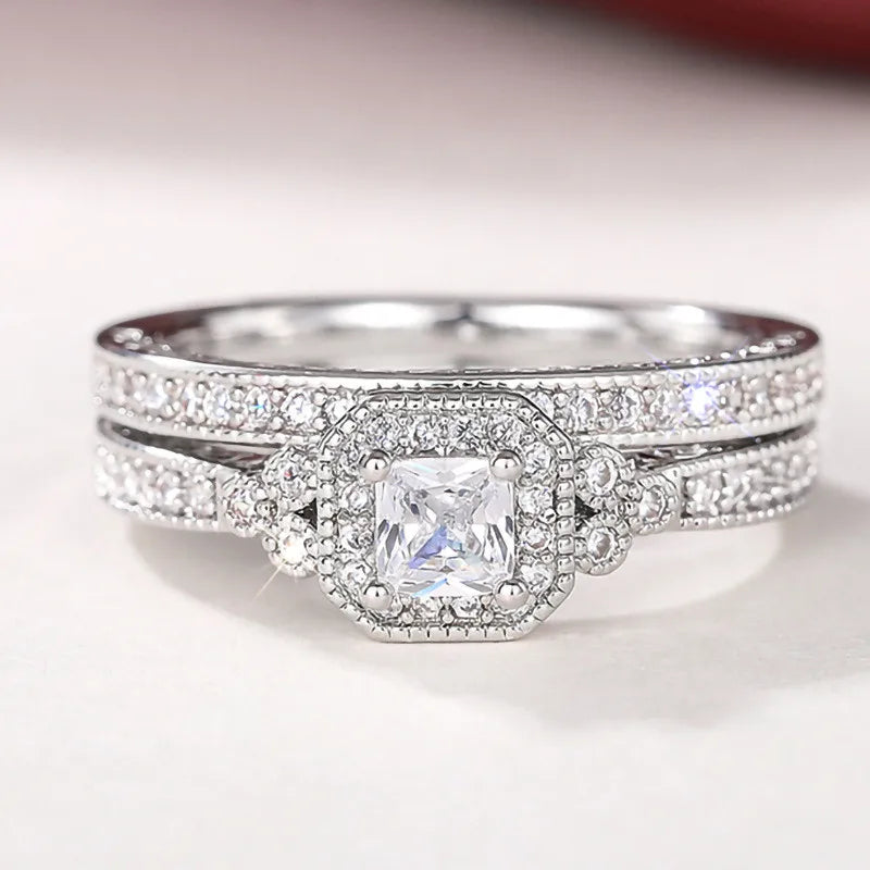 💍 Glamora World – 925 Sterling Silver Zircon Ring