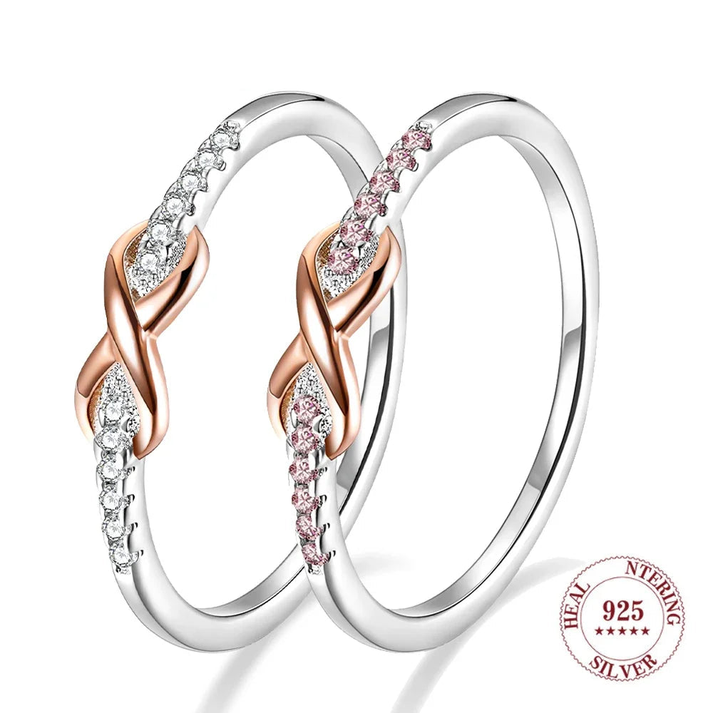 Glamora World – 925 Sterling Silver Infinity Knot Ring