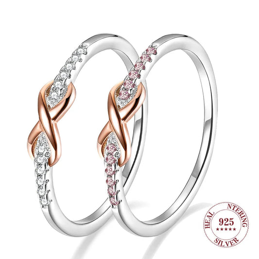 Glamora World – 925 Sterling Silver Infinity Knot Ring