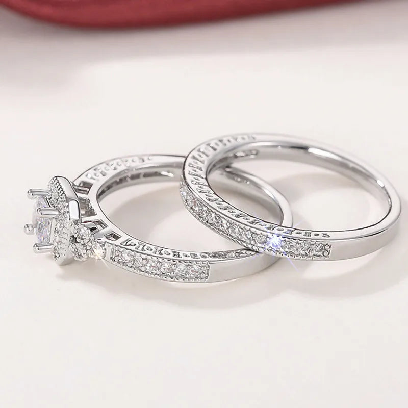 💍 Glamora World – 925 Sterling Silver Zircon Ring