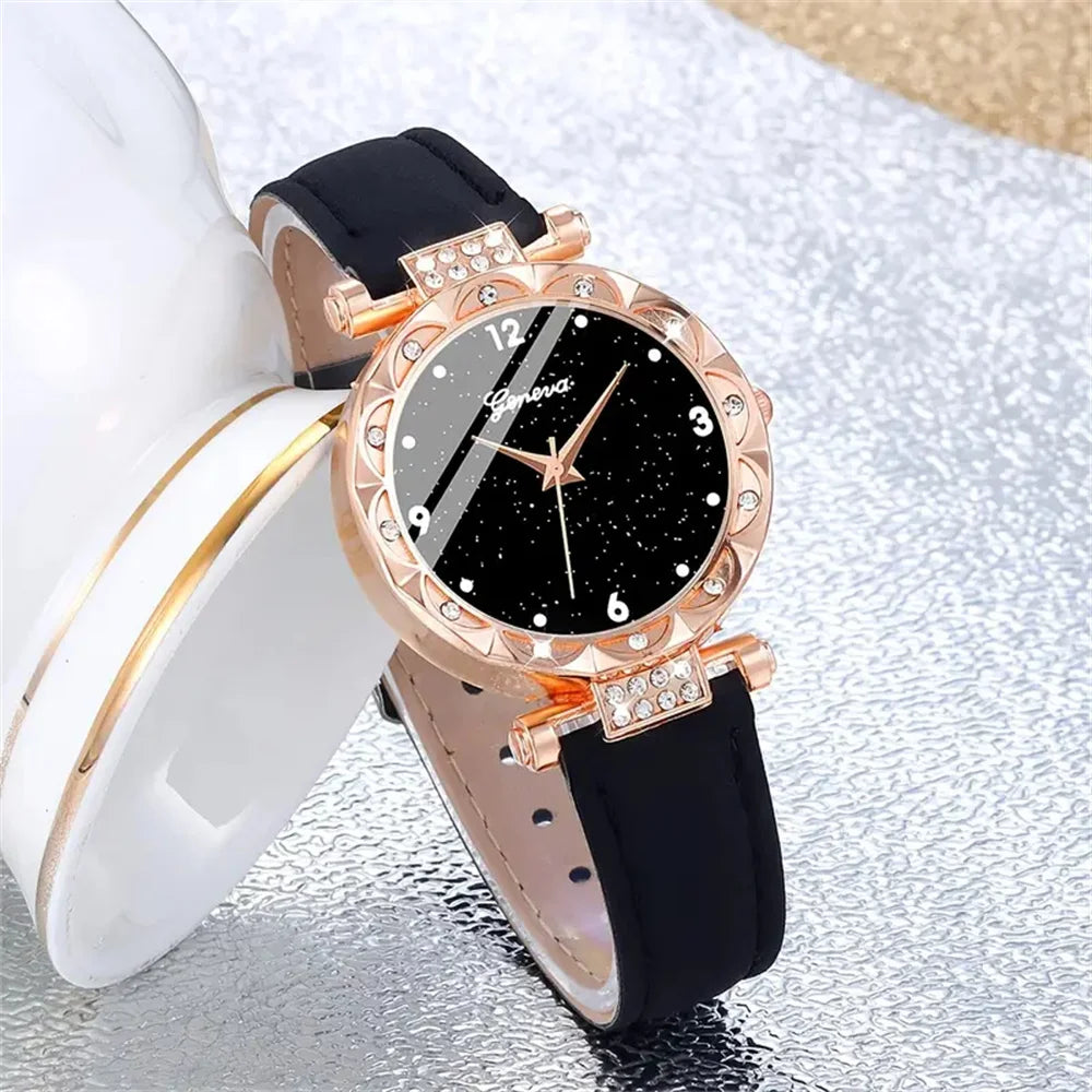 Elegant Women’s Luxury Watch & Jewelry Set