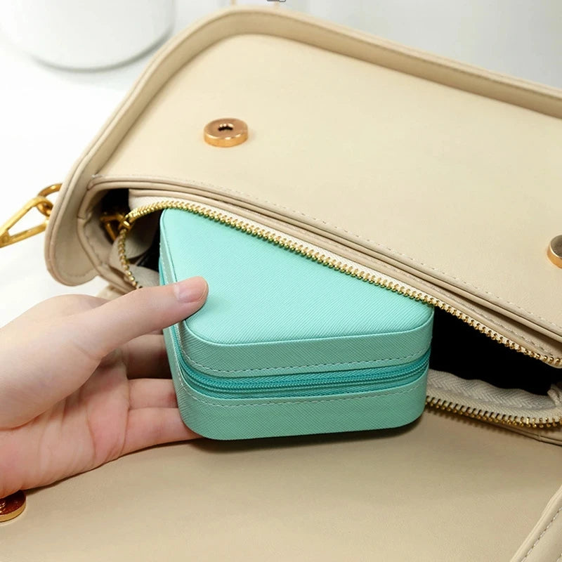 Portable Jewelry Storage Box – Travel Case for Earrings, Rings & Necklaces