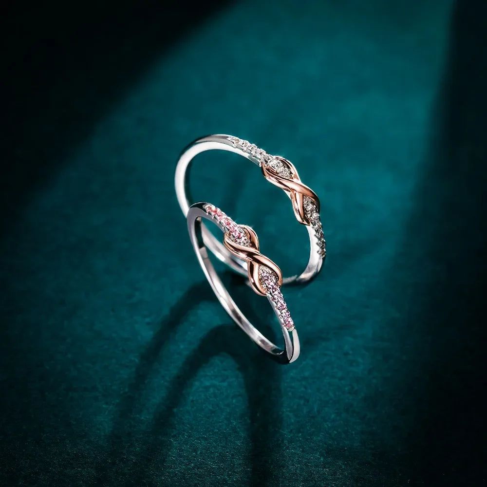 Glamora World – 925 Sterling Silver Infinity Knot Ring