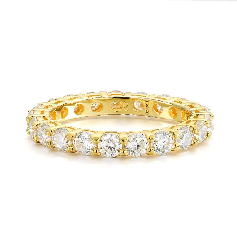 Rose Gold Moissanite Ring – Sterling Silver Sparkle – product image 4