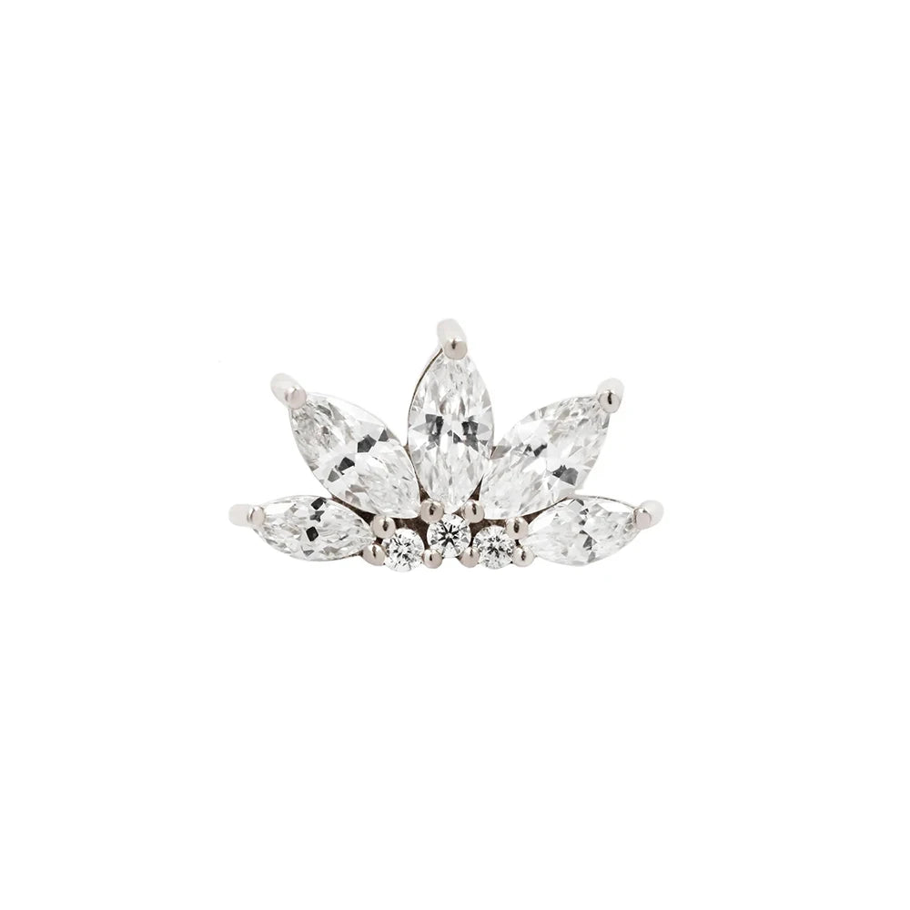 Elegant 925 Sterling Silver Zircon Stud Earrings for Women