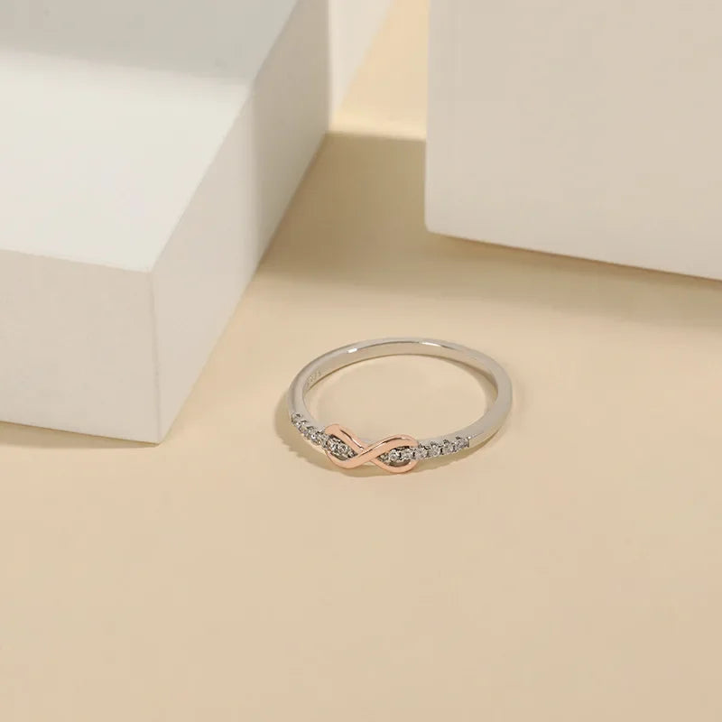 Glamora World – 925 Sterling Silver Infinity Knot Ring