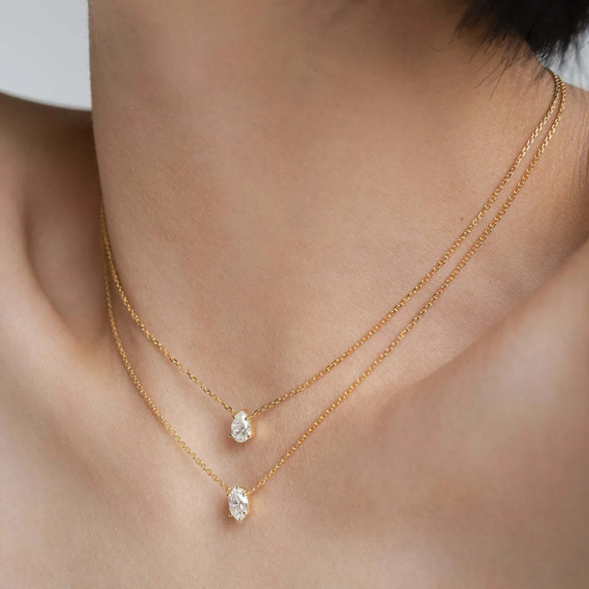 Elegant Zircon Pendant Necklace – Multilayer Choker for Women